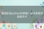 谁是卧底python的首脑？投奔黑客的超级天才