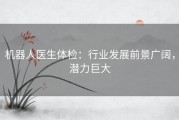 机器人医生体检：行业发展前景广阔，潜力巨大