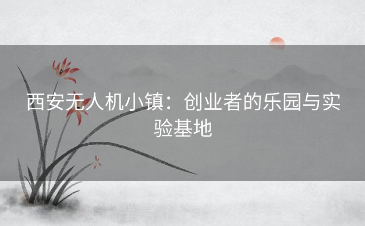 西安无人机小镇：创业者的乐园与实验基地