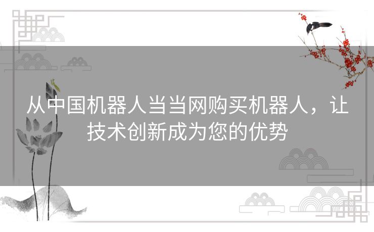 从中国机器人当当网购买机器人，让技术创新成为您的优势